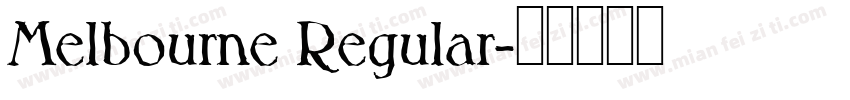 Melbourne Regular字体转换